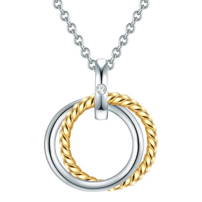 Lindenhoff Silver/Gold Diamond Necklace