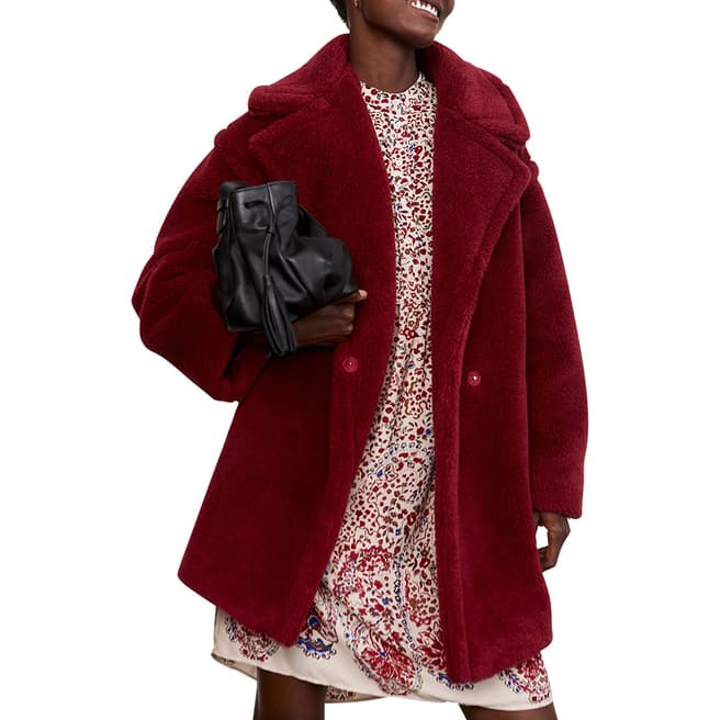 Gerard Darel Red Soft Touch Coat