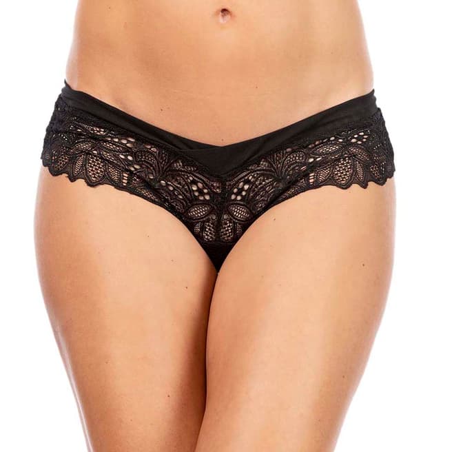 Just for Victoria Black Bisoos Tanga Brief