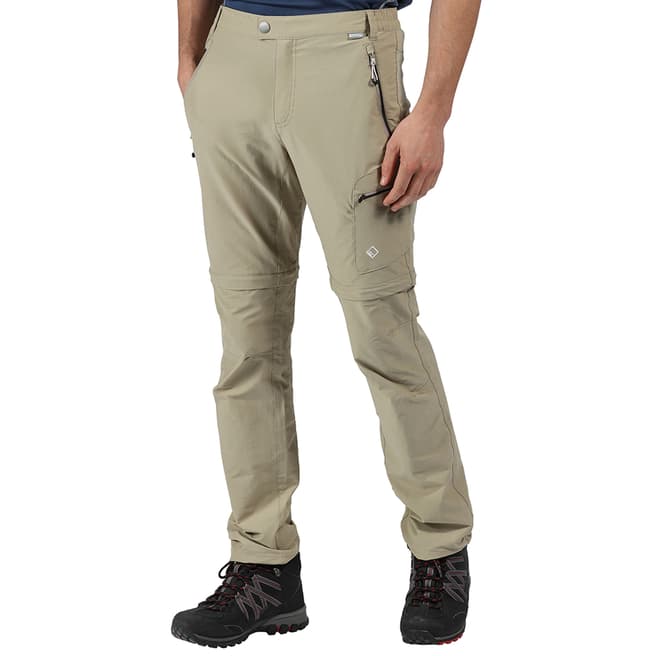 Regatta Brown Stretch Zip-Off Trousers