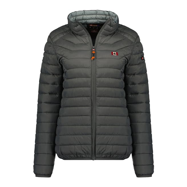 Canadian Peak Grey Full Zip Padded Jacket 