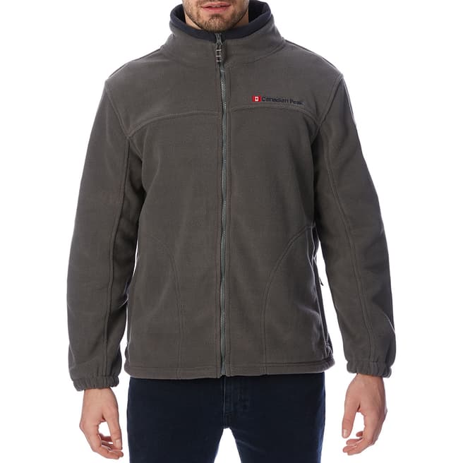 Canadian Peak Grey Full Zip Lightweight Jacket 