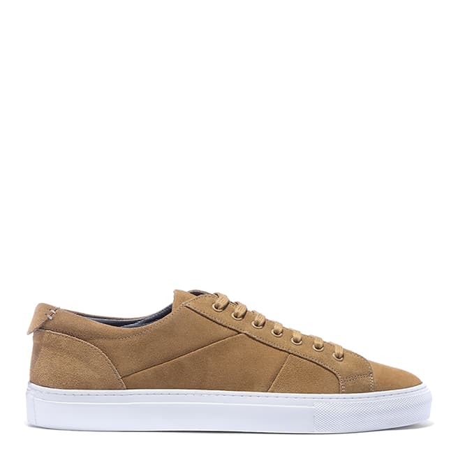 Barker Taupe Archie Suede Cupsole Sneaker 