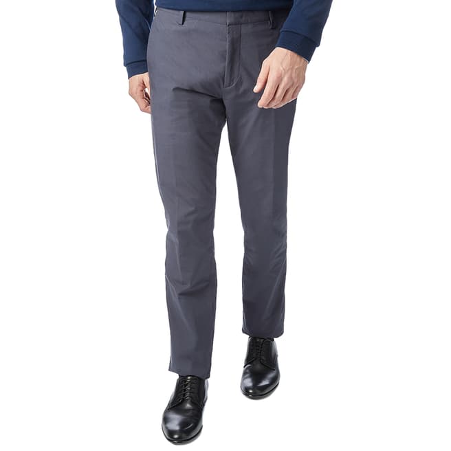 PAUL SMITH Grey Formal Cotton Trousers
