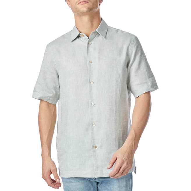 PAUL SMITH Grey Tailored Linen Shirt