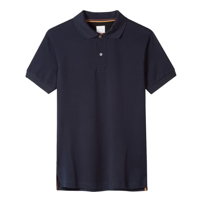 PAUL SMITH Navy Cotton Polo Shirt