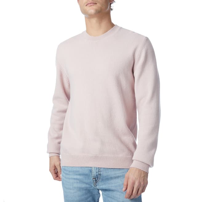 PAUL SMITH Pink Round Neck Lambswool Jumper