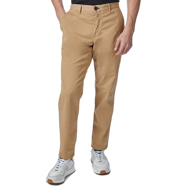 PAUL SMITH Sand Mid Fit Cotton Blend Chinos