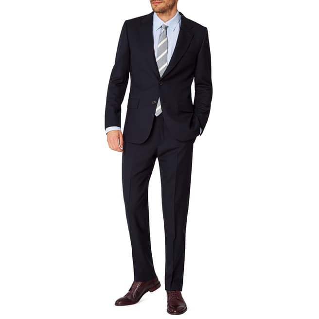 PAUL SMITH Navy Modern Fit Two Button Wool Suit