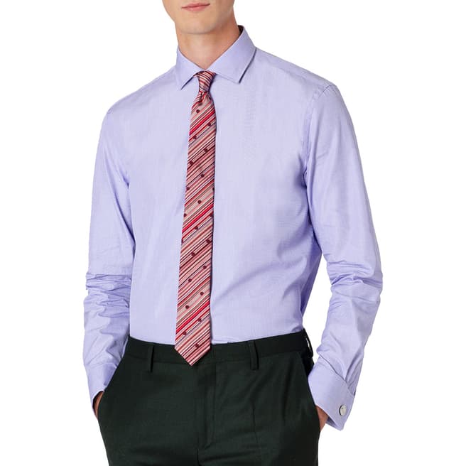 PAUL SMITH Lilac Tailored Cotton Shirt