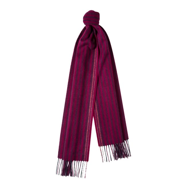 PAUL SMITH Two Stripe Cashmere Blend Scarf