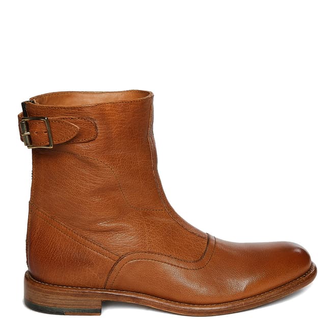 PAUL SMITH Tan Leather Thunder Ankle Boots