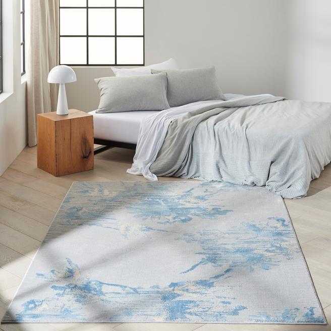 Calvin Klein Enchanting 305x244cm Rug, Grey/Sky