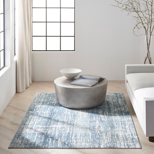Calvin Klein Enchanting 221x160cm Rug, Seaglass/Ivory