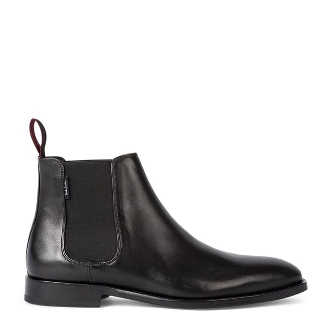 PAUL SMITH Black Leather Gerald Chelsea Boots