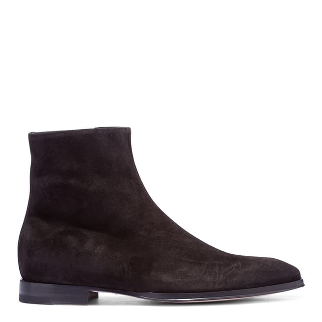 PAUL SMITH Black Suede Reeves Ankle Boots
