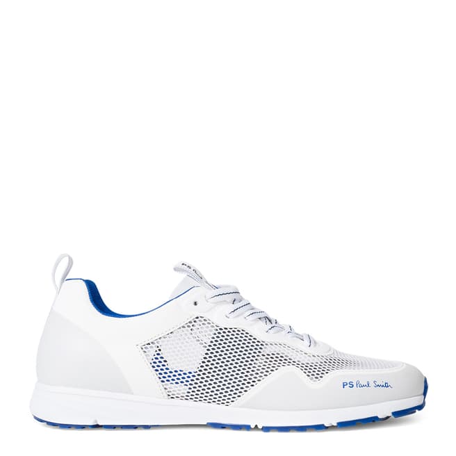 PAUL SMITH White and Blue Samui Sneakers