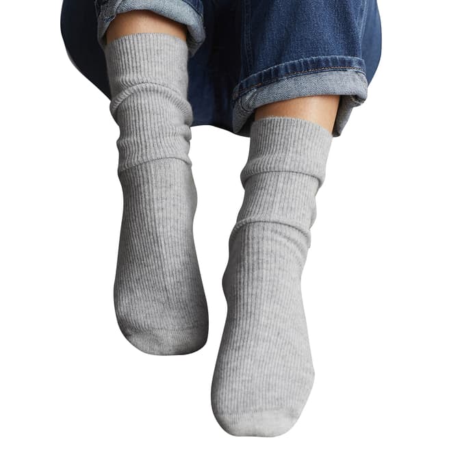 Loop Cashmere Grey Cashmere Sock