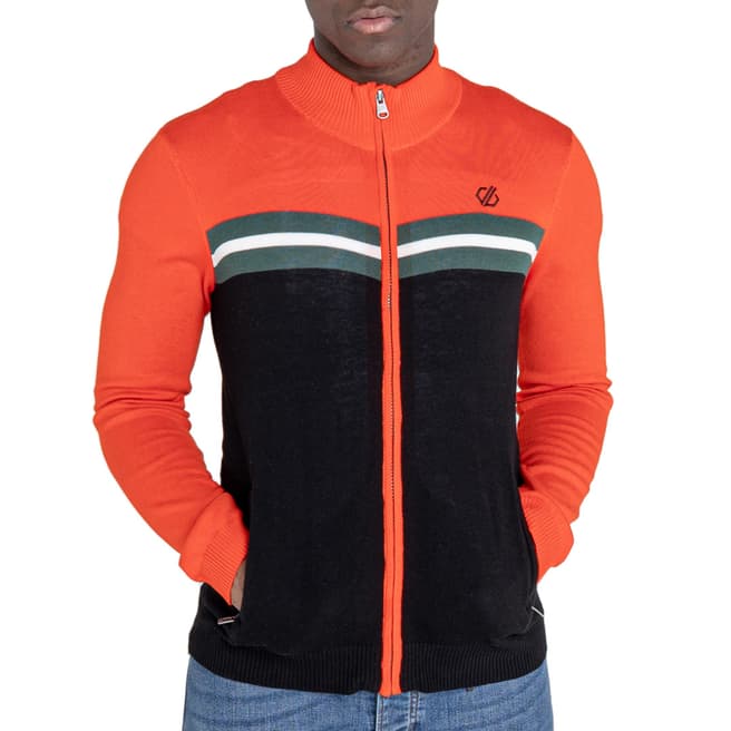 Dare2B Orange/Black Full Zip Sweater