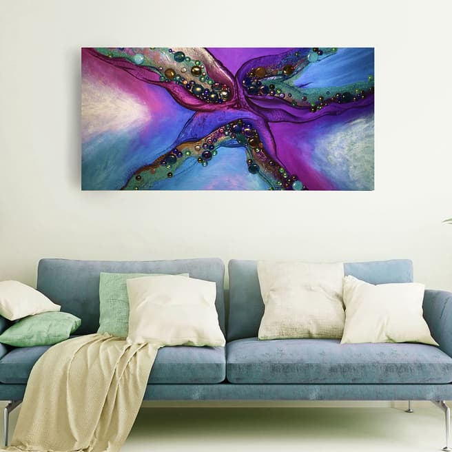 Victoria Stothard Helix Nebula Rising Xvii 100x50cm Original Artwork