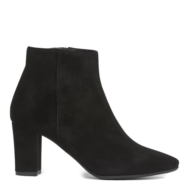 L K Bennett Black Suede Sira Ankle Boots