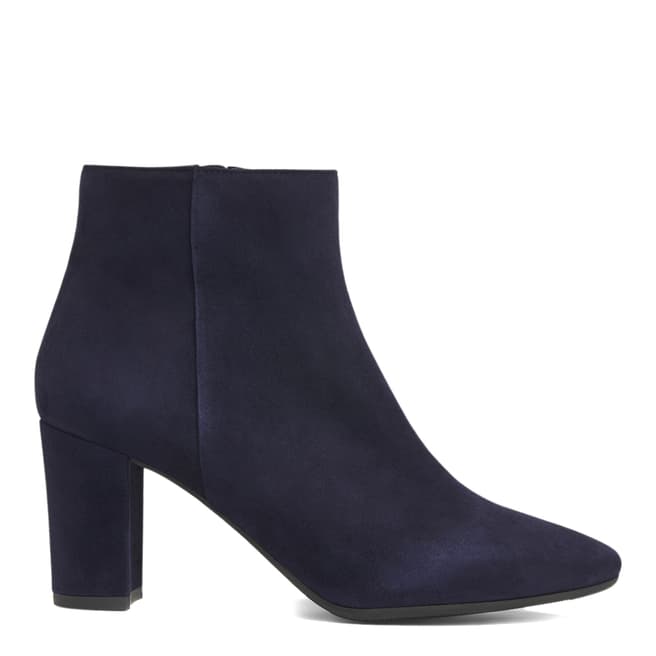 L K Bennett Navy Suede Sira Ankle Boots