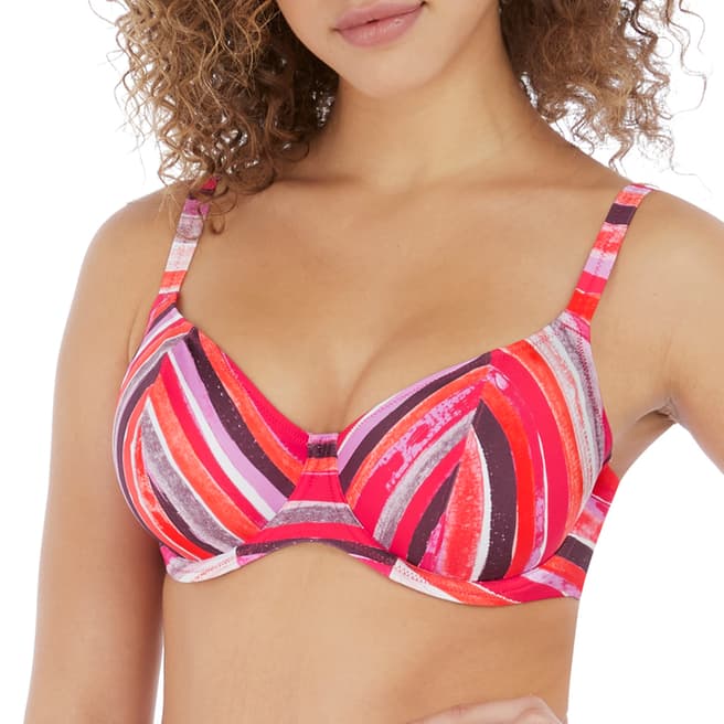 Freya Summer Multi Bali Bay Uw Plunge Bikini Top