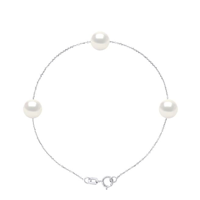 Ateliers Saint Germain White Three Pearl Bracelet