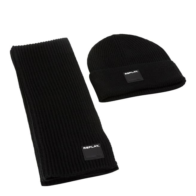 Replay Black Hat and Scarf Set