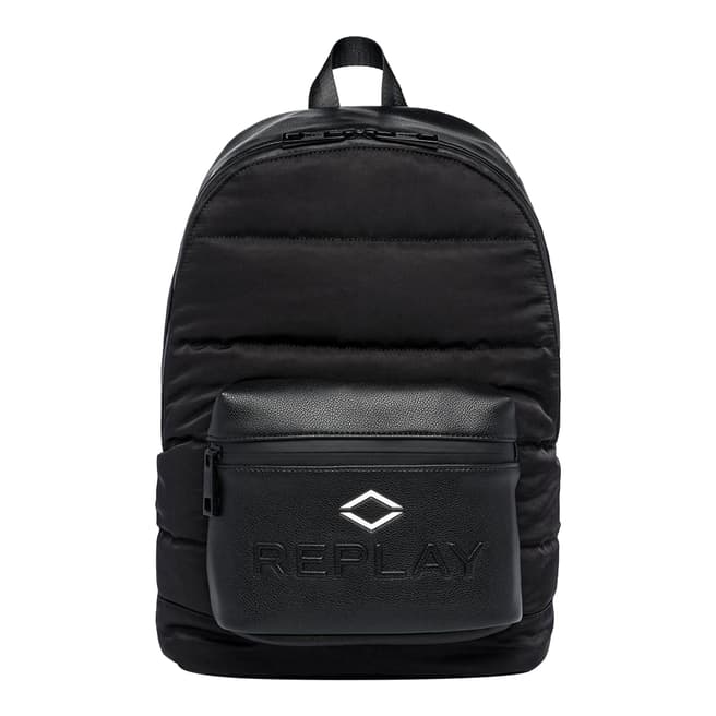 Replay Black Padded Backpack