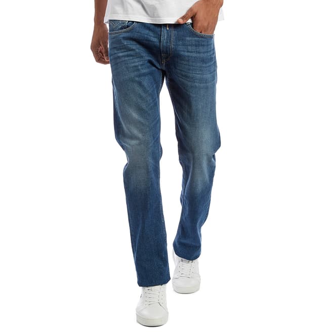 Replay Light Blue Comfort Fit Rocco Stretch Jeans