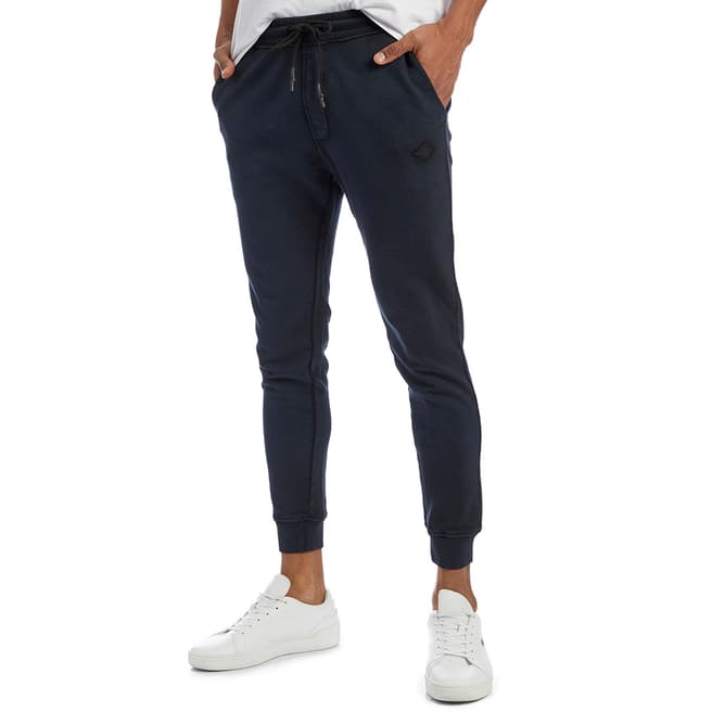 Replay Navy Slim Fit Cotton Joggers