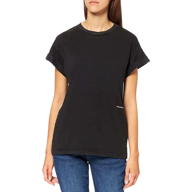 Replay Black Not Ordinary Cotton T-Shirt