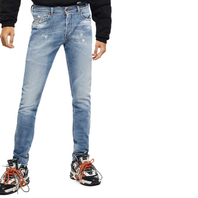 Diesel Blue Tepphar Stretch Skinny Jeans