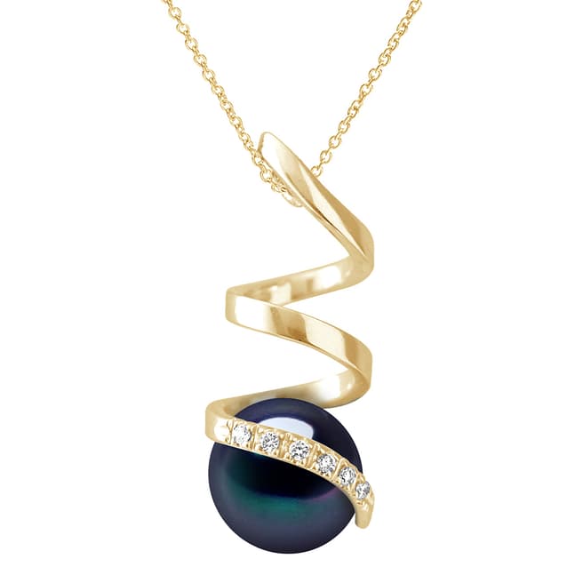 Ateliers Saint Germain Black/Gold Freshwater Pearl Necklace