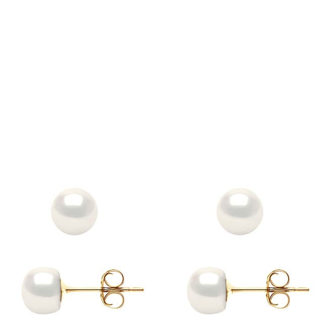 Ateliers Saint Germain White Pearl Earrings