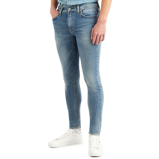 Levi's Blue Skinny Fit Tapered Stretch Jeans