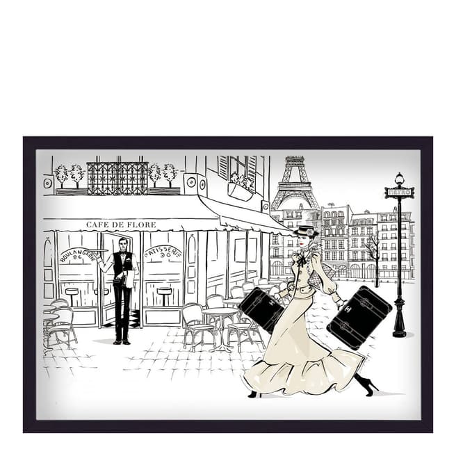 Megan Hess Coco Chanel In Paris Framed Print