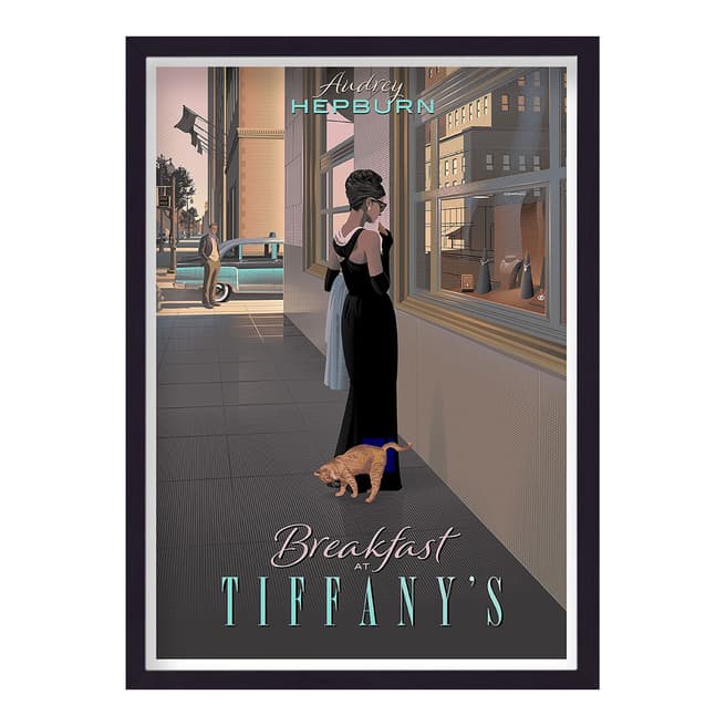 Reimagined Movies Breakfast At Tiffany's Reimagined Movie 44x33cm Framed Print