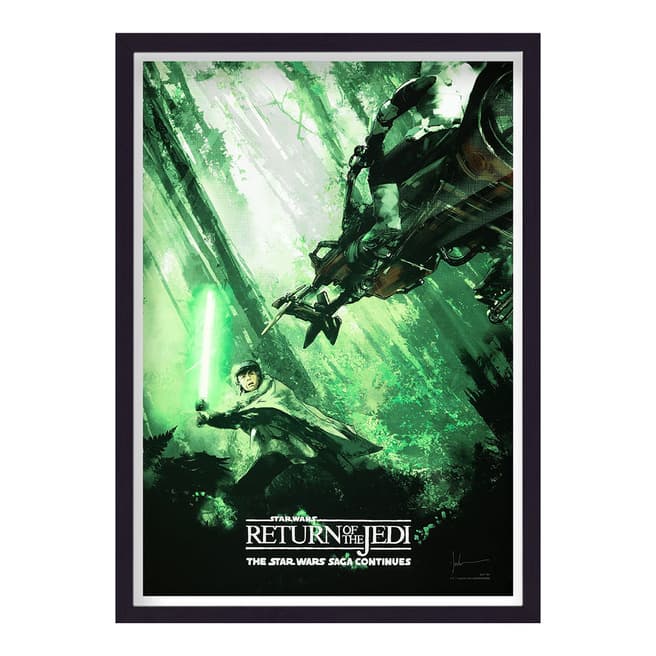 Reimagined Movies Star Wars Return Of The Jedi Reimagined Movie Poster 44x33cm Framed Print