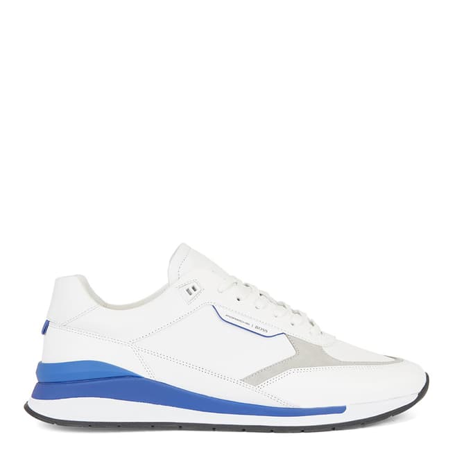 BOSS White and Blue Element Runners