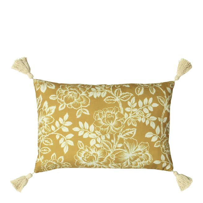 RIVA home Somerton Floral Cushion in Honey, 35x50cm