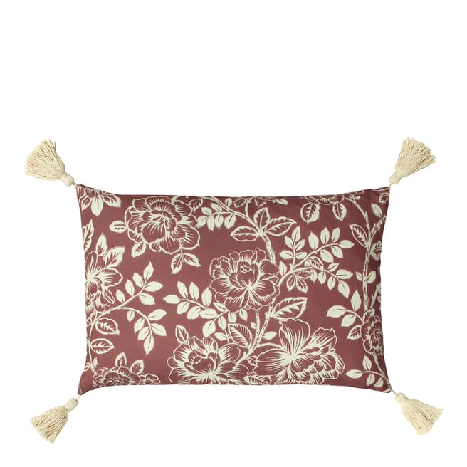 RIVA home Somerton Floral Cushion in Mulberry, 35x50cm