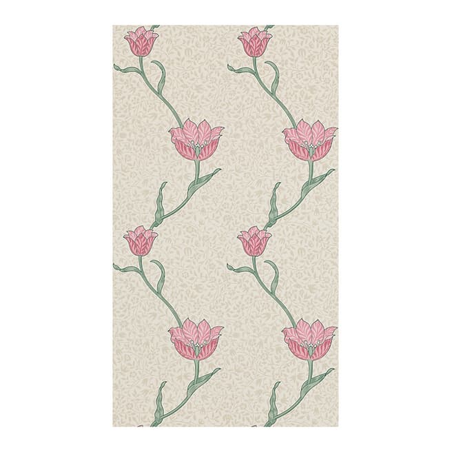 Morris & Co Garden Tulip Rose/Thyme Wallpaper