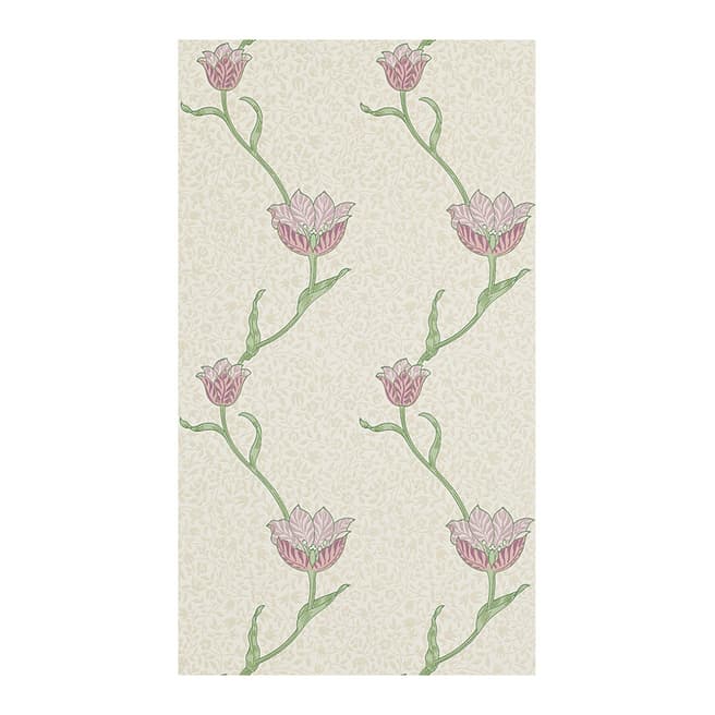 Morris & Co Garden Tulip Artichoke/Heather Wallpaper