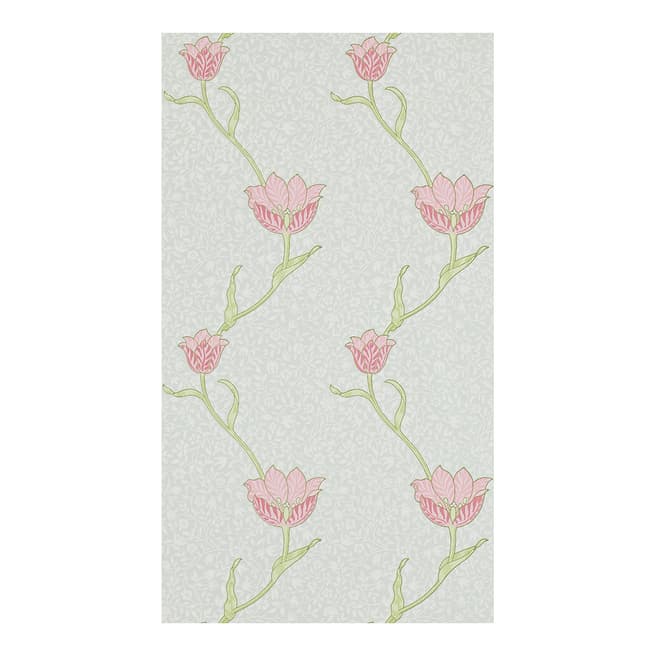 Morris & Co Garden Tulip Porcelain/Pink Wallpaper