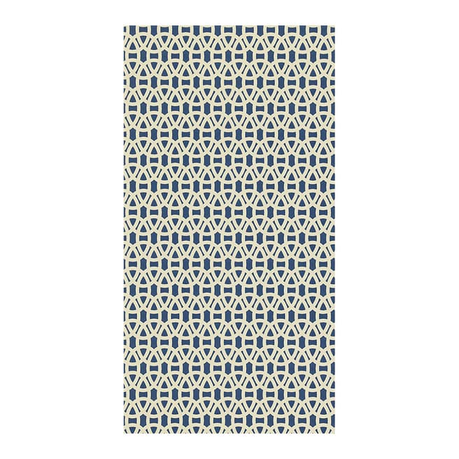 Scion Melinki Lace Indigo/Linen Blue Wallpaper