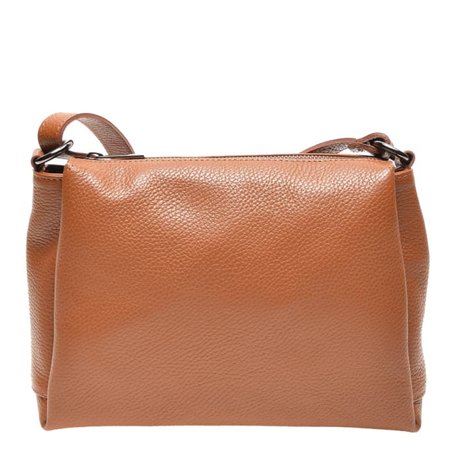Carla Ferreri Brown Leather Shoulder Bag