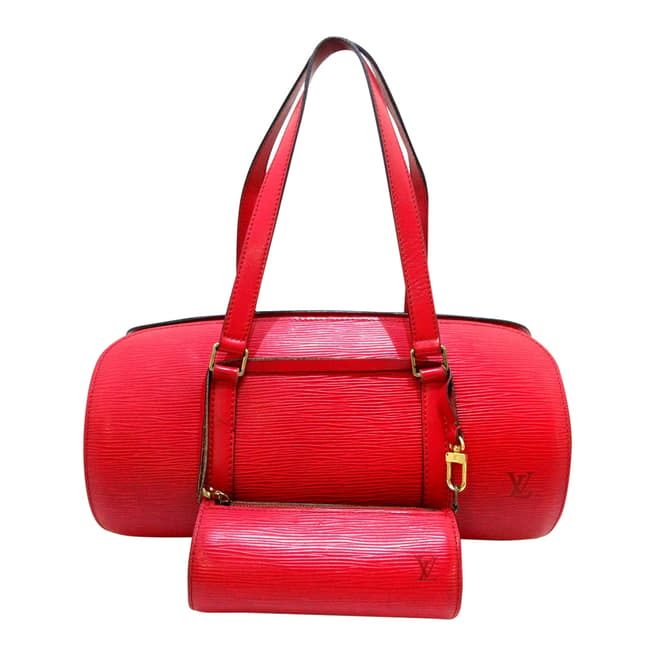 Vintage Louis Vuitton Red Sufflot Handbag