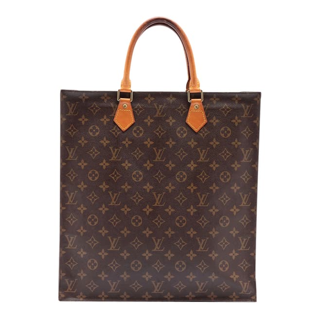 Louis Vuitton Vintage Brown Sac Plat Handbag